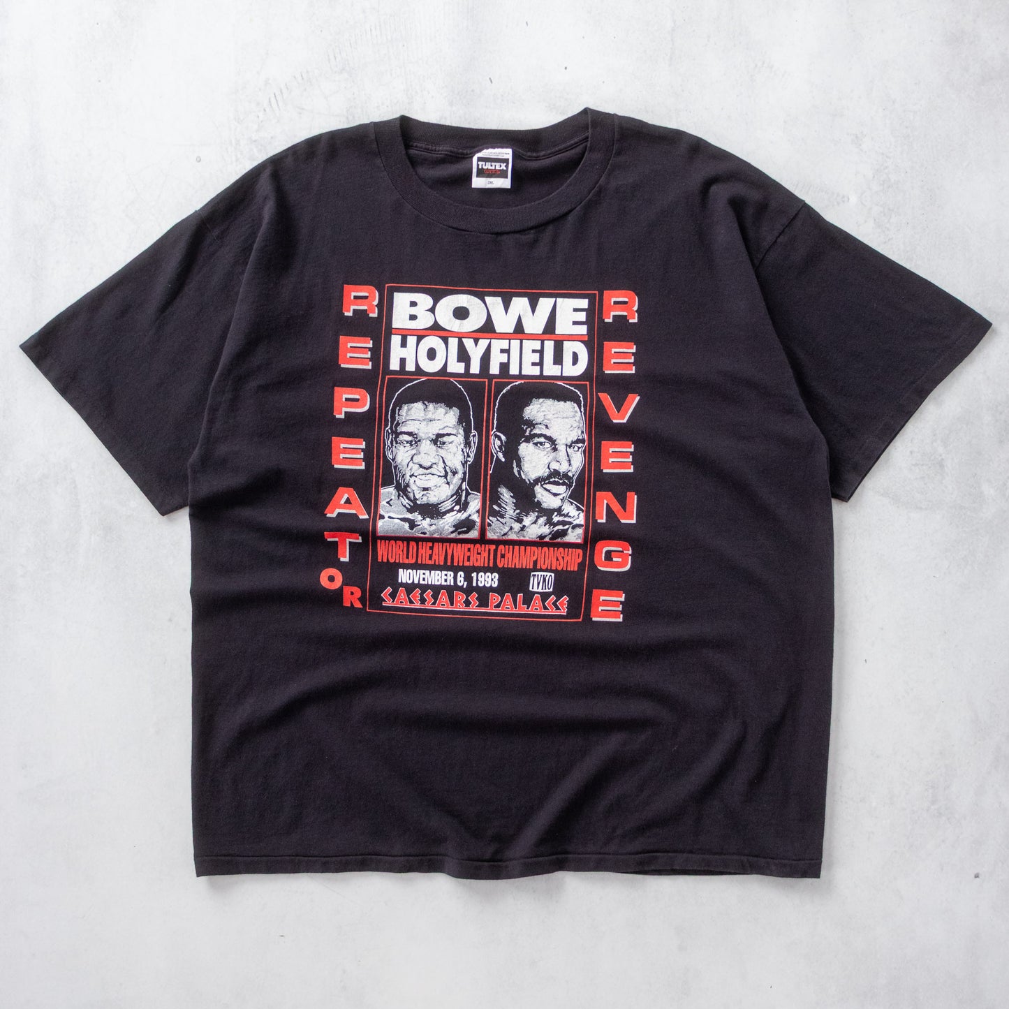 Vintage Riddick Bowe vs Evander Holyfield 1993 Boxing Tee – XXL
