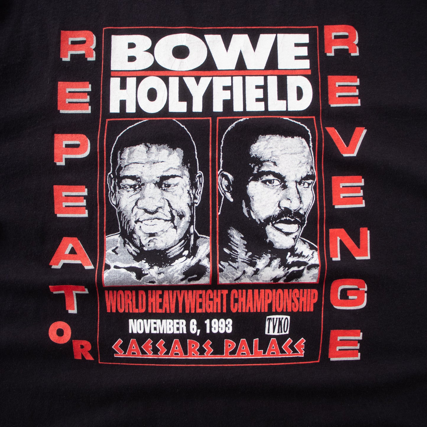 Vintage Riddick Bowe vs Evander Holyfield 1993 Boxing Tee – XXL