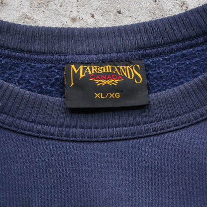 Canadian Marshlands Embroidered Nature Sweatshirt - 90s (XL)