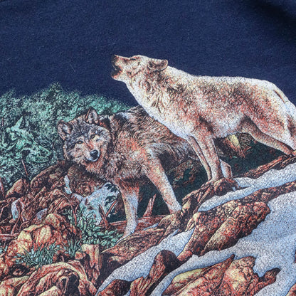 Habitat Wolves Wrap Around Nature Sweatshirt - 90s (XL)