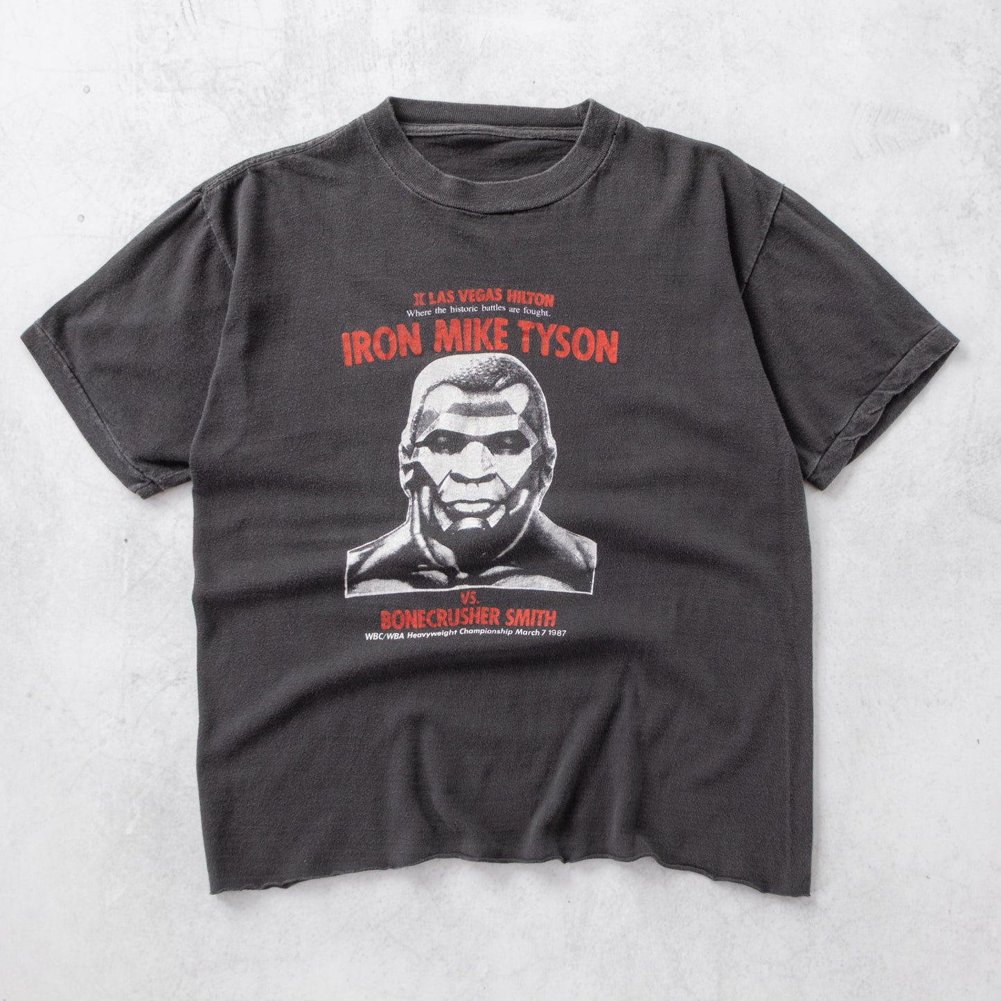 Vintage Mike Tyson vs Bonecrusher Smith 1987 Boxing Tee - S