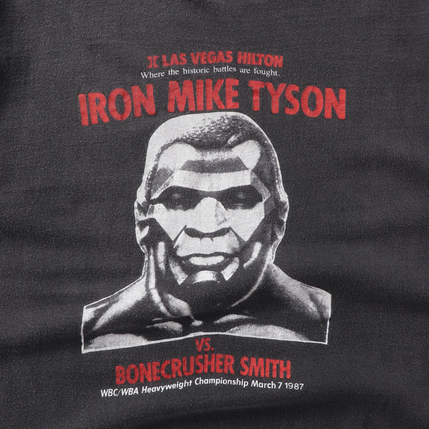 Vintage Mike Tyson vs Bonecrusher Smith 1987 Boxing Tee - S
