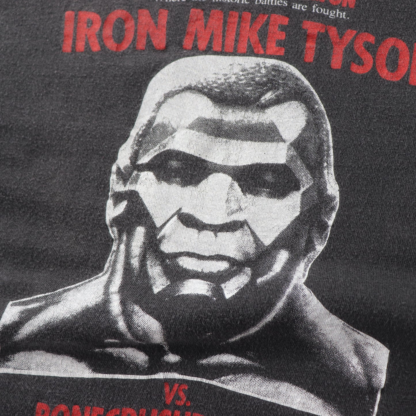 Vintage Mike Tyson vs Bonecrusher Smith 1987 Boxing Tee - S
