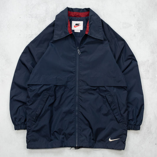 Vintage 90s Nike Big Swoosh Light Jacket - M