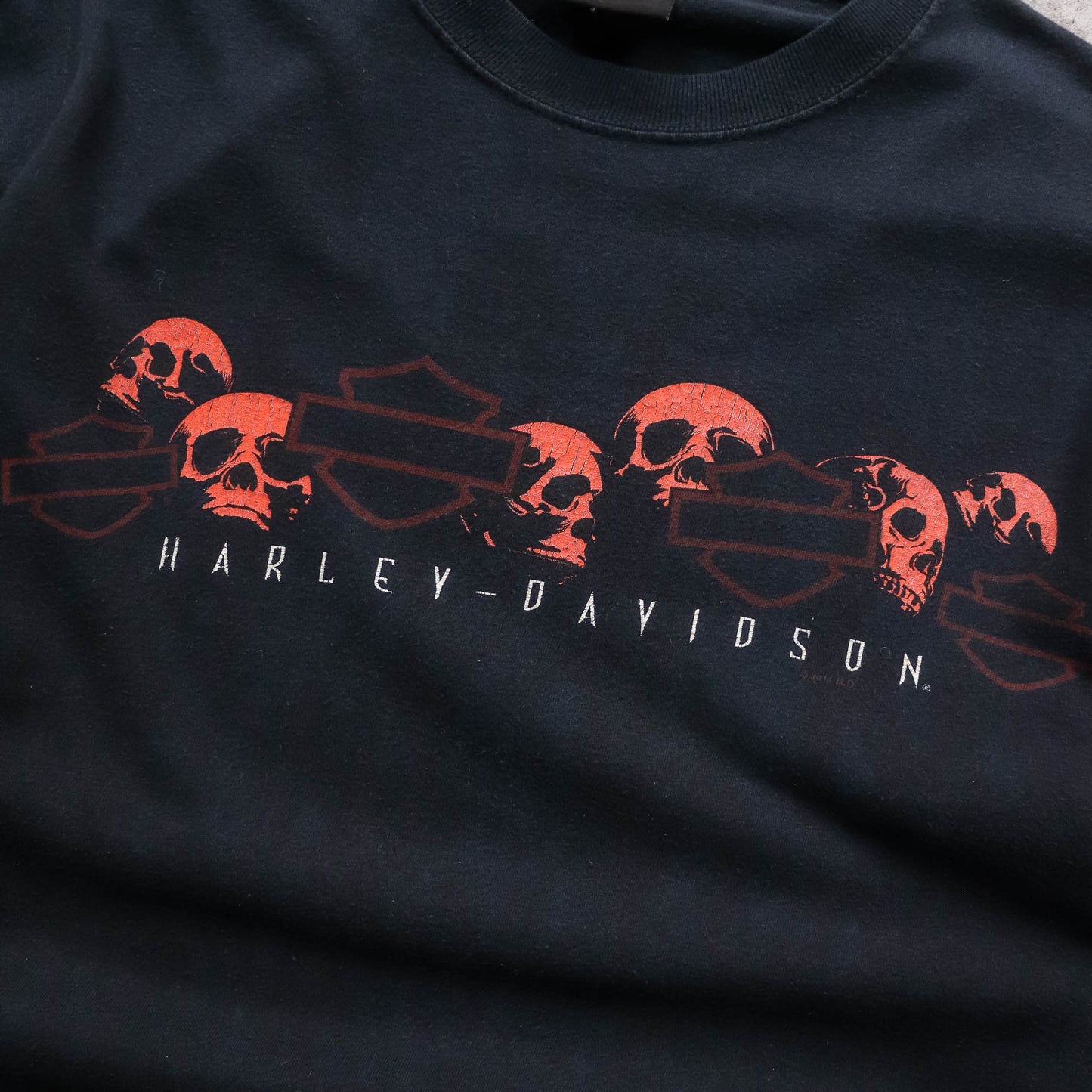 Harley Davidson Longsleeve Skulls Tee - 2000s (M)