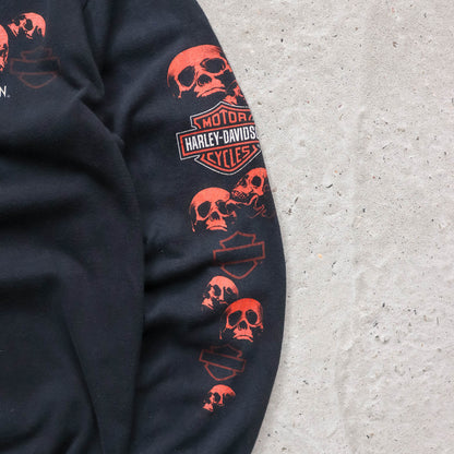 Harley Davidson Longsleeve Skulls Tee - 2000s (M)