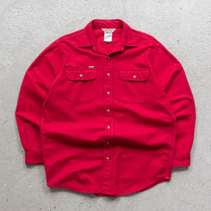 Carhartt Heavy Flannel Button Up Shirt - 90s (L)