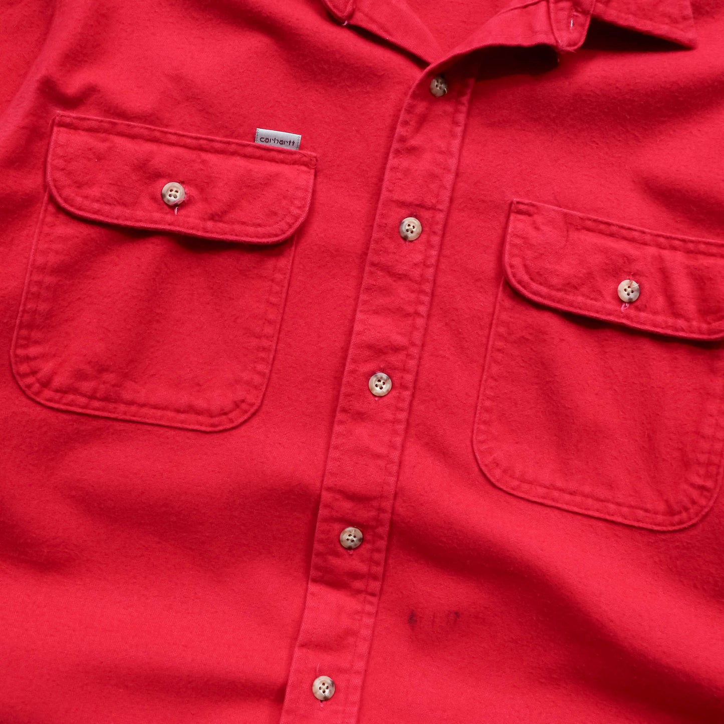 Carhartt Heavy Flannel Button Up Shirt - 90s (L)
