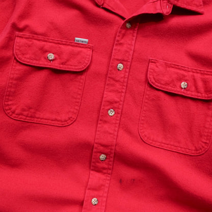 Carhartt Heavy Flannel Button Up Shirt - 90s (L)