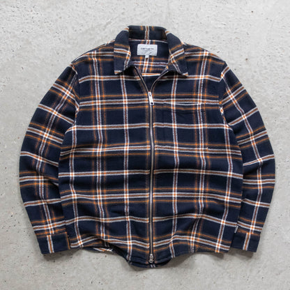 Carhartt WIP Bryan Zip-Up Flannel Shirt - (L)