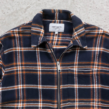Carhartt WIP Bryan Zip-Up Flannel Shirt - (L)