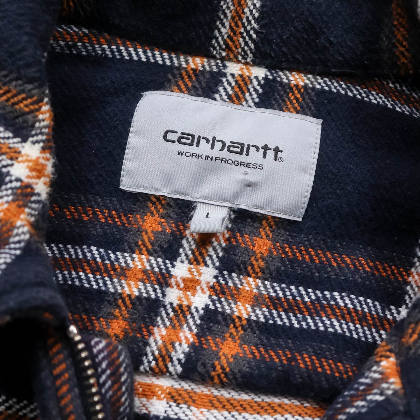 Carhartt WIP Bryan Zip-Up Flannel Shirt - (L)