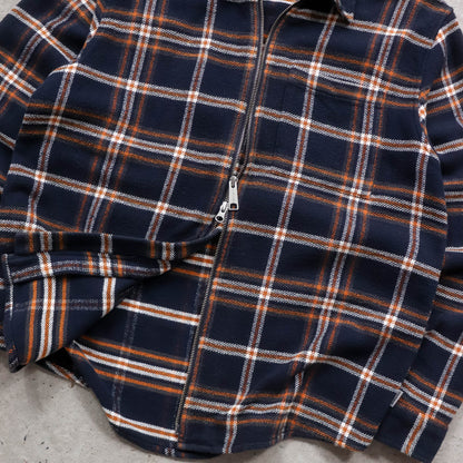 Carhartt WIP Bryan Zip-Up Flannel Shirt - (L)