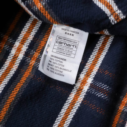 Carhartt WIP Bryan Zip-Up Flannel Shirt - (L)
