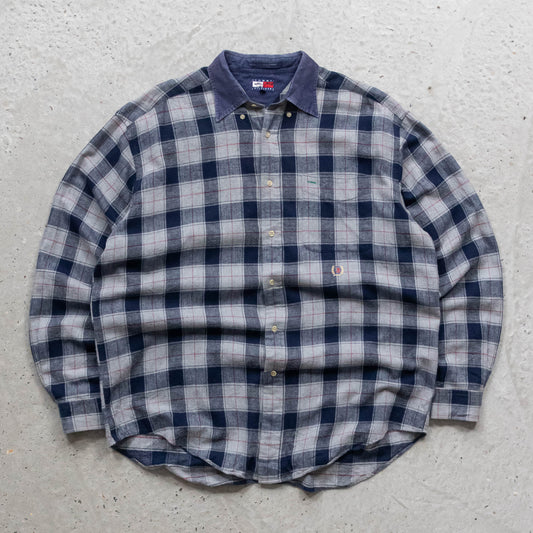 Tommy Hilfiger Flannel Button Up Shirt - 90s (L)
