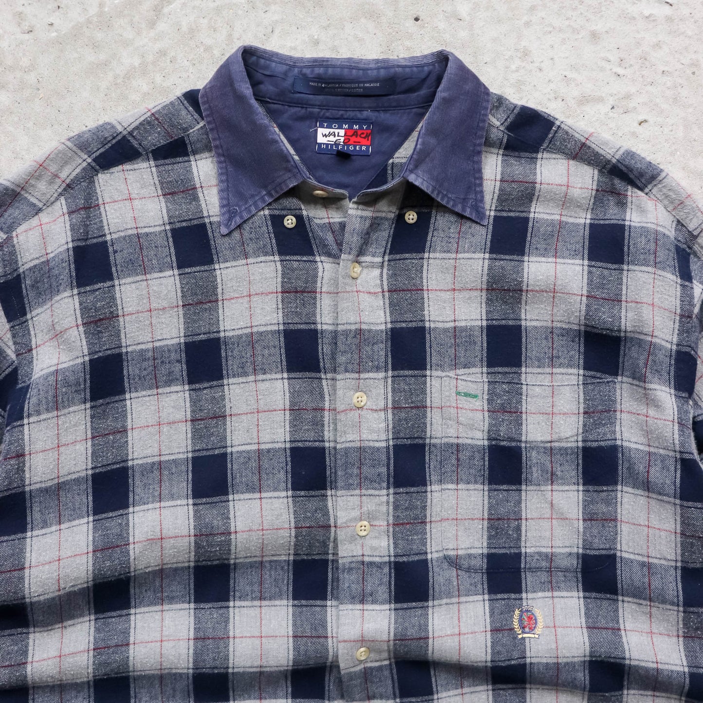 Tommy Hilfiger Flannel Button Up Shirt - 90s (L)