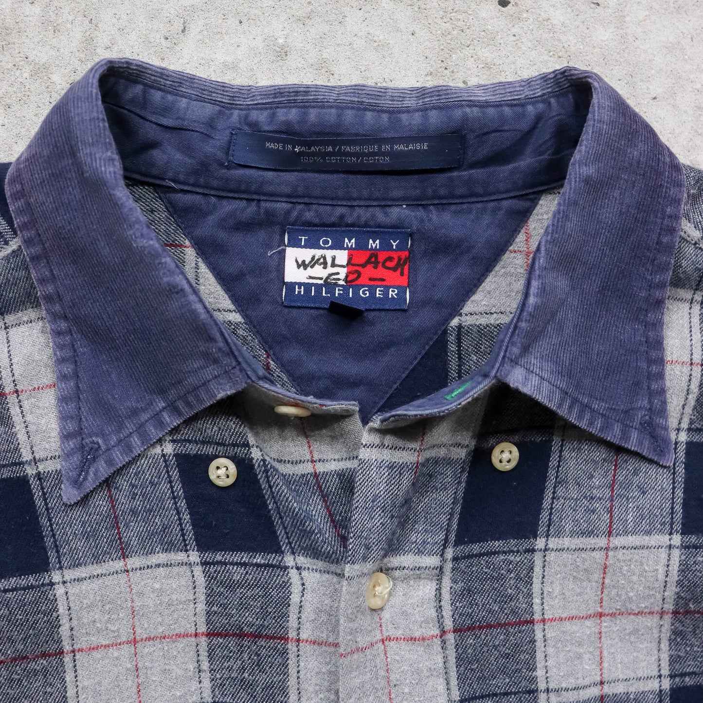 Tommy Hilfiger Flannel Button Up Shirt - 90s (L)