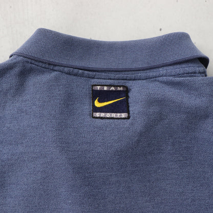 Vintage 90s Nike Michigan Wolverines NCAA Polo Shirt - L