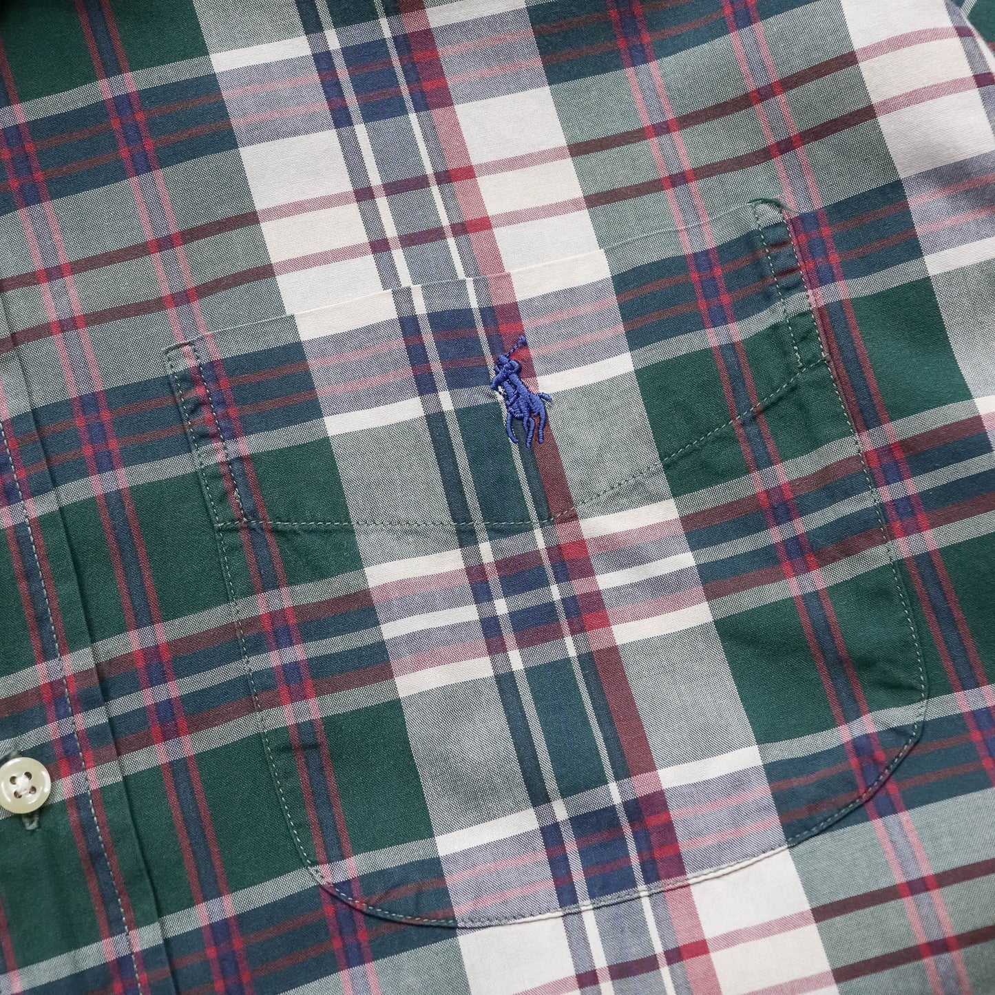 Polo Ralph Lauren Plaid Button Up Shirt - 90s (M)