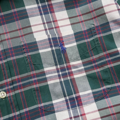 Polo Ralph Lauren Plaid Button Up Shirt - 90s (M)