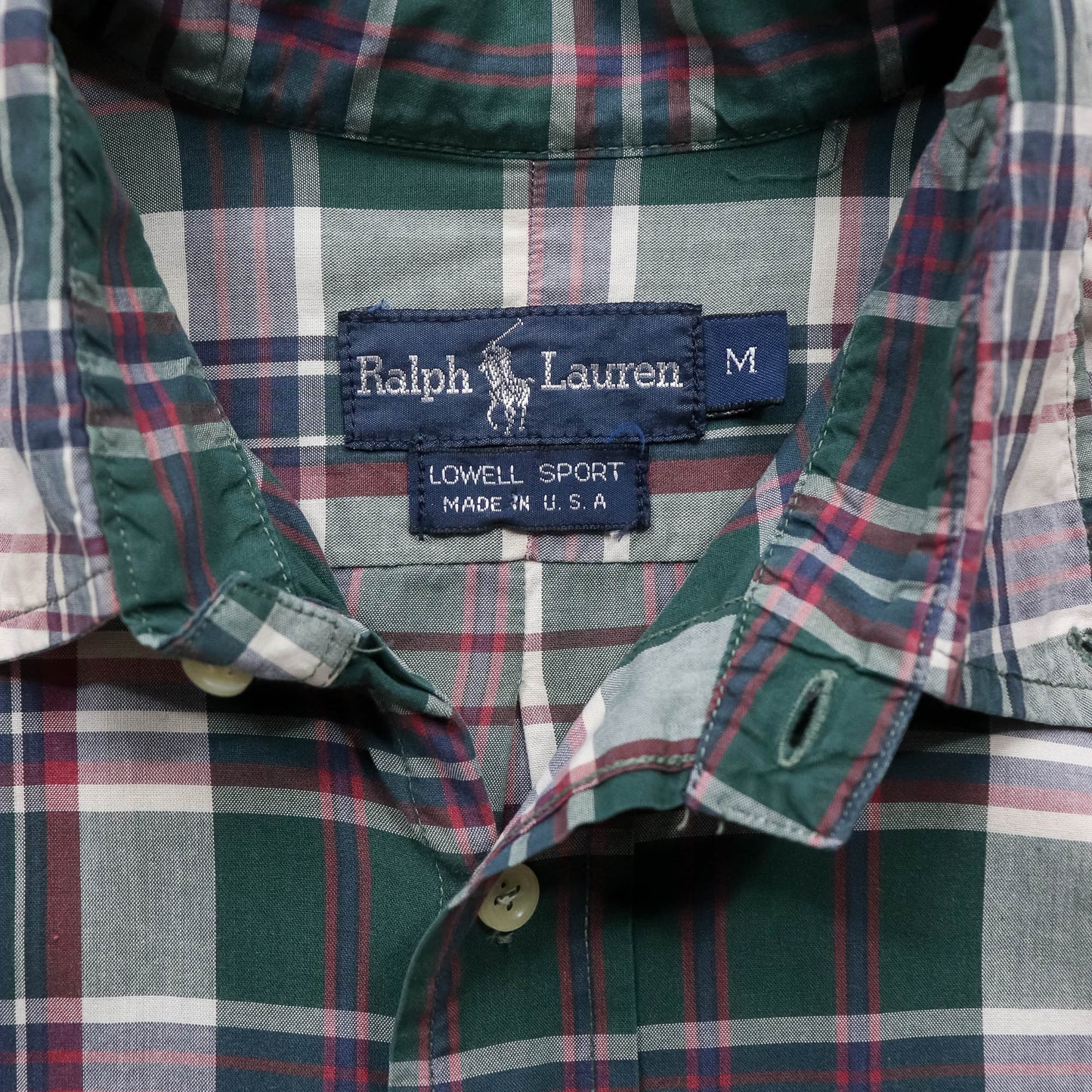Polo Ralph Lauren Plaid Button Up Shirt - 90s (M)