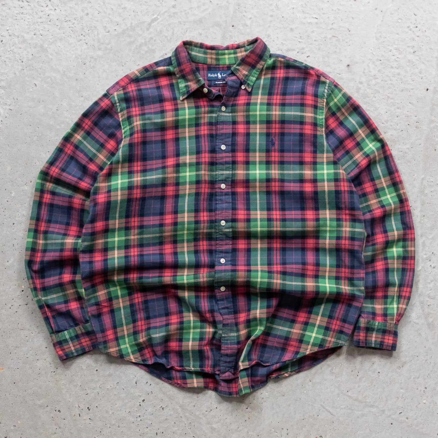 Polo Ralph Lauren Plaid Button Up Shirt - 90s (XL)