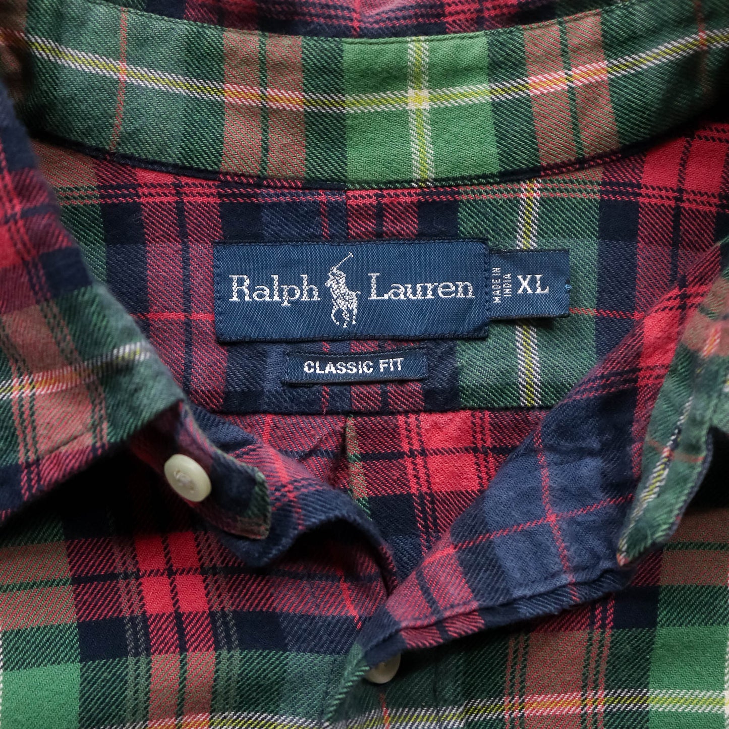 Polo Ralph Lauren Plaid Button Up Shirt - 90s (XL)