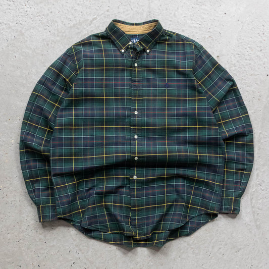 Polo Ralph Lauren Plaid Button Up Shirt -90s (L)