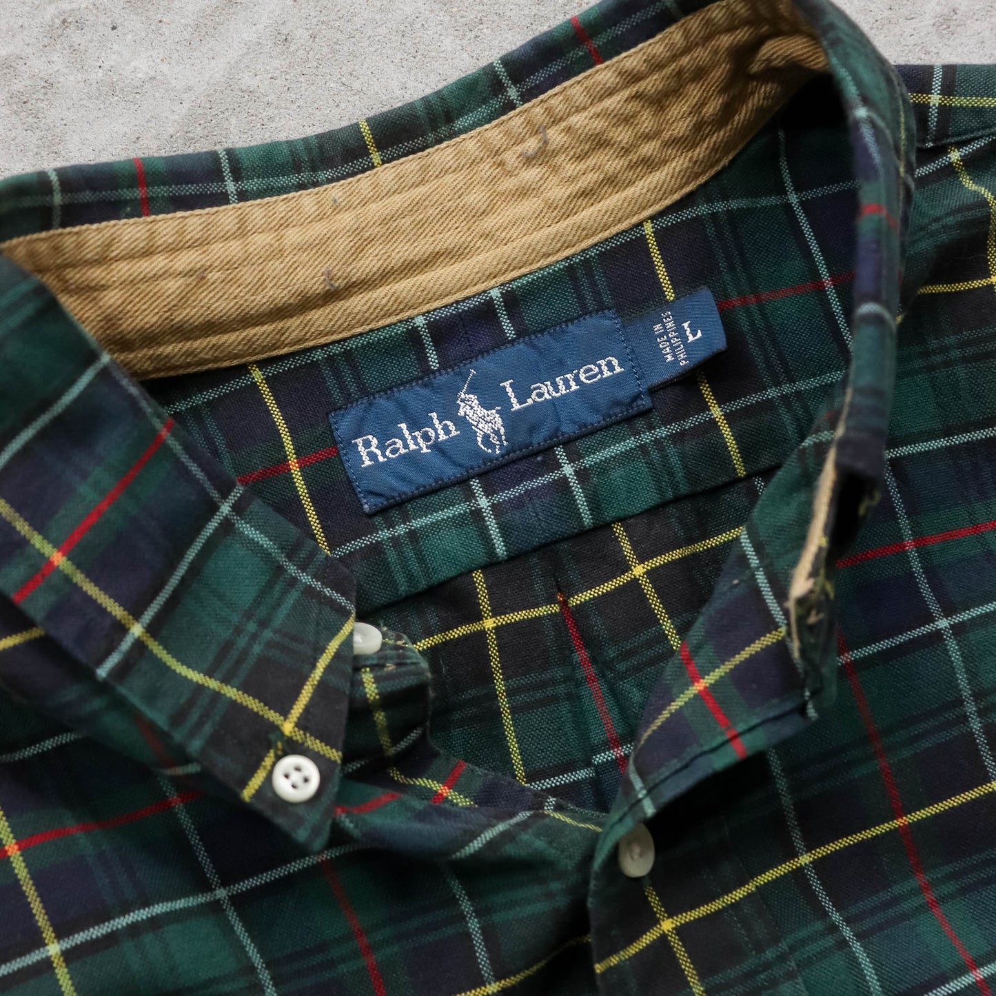 Polo Ralph Lauren Plaid Button Up Shirt -90s (L)