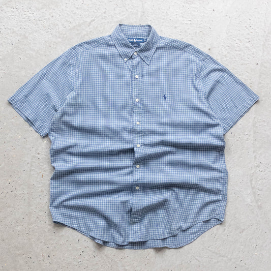 Polo Ralph Lauren Plaid Button Up Shirt - 90s (L)