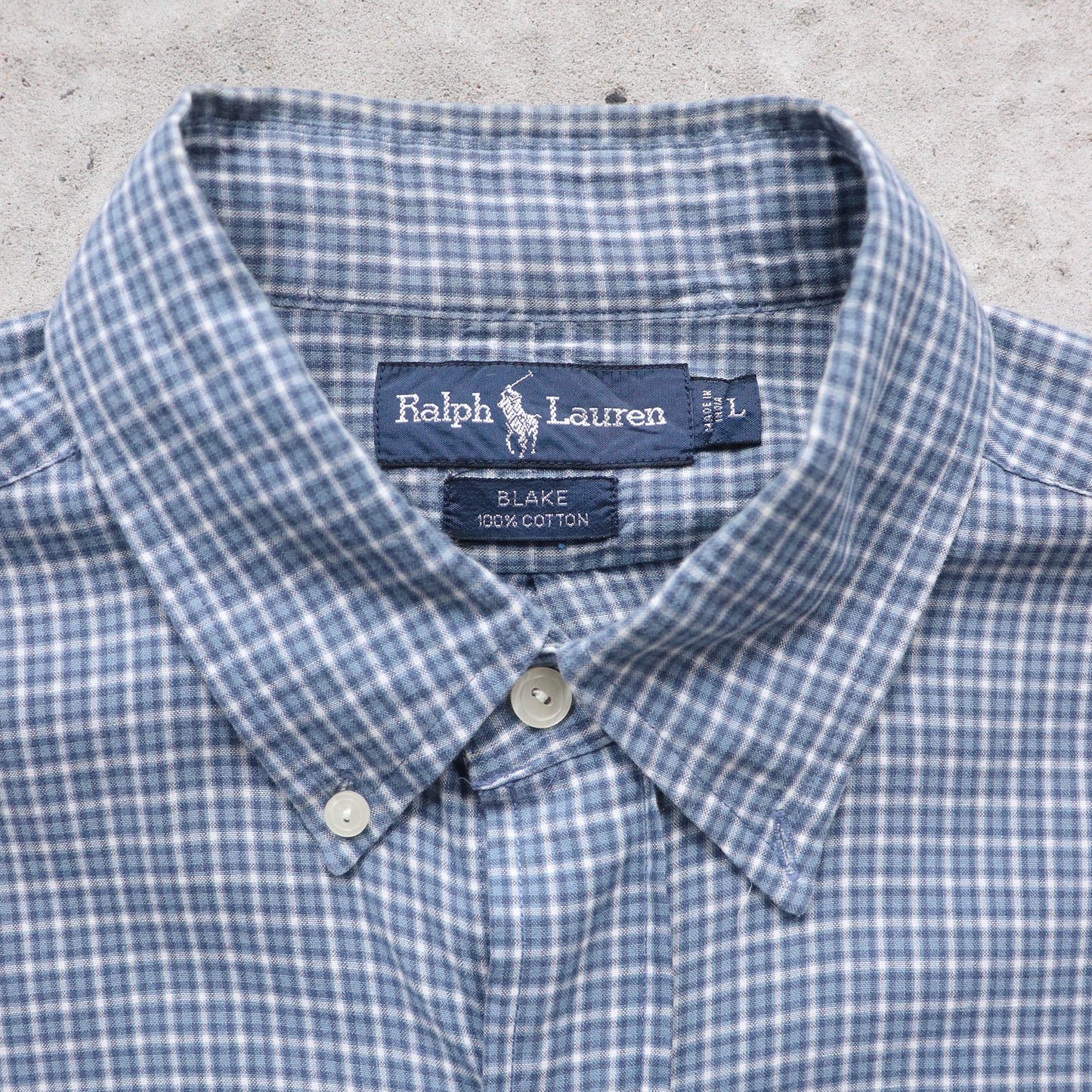 Polo Ralph Lauren Plaid Button Up Shirt - 90s (L)