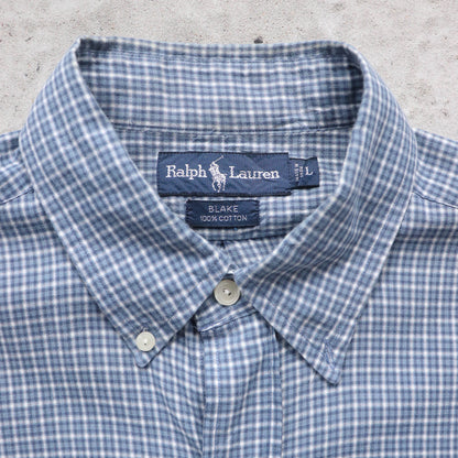 Polo Ralph Lauren Plaid Button Up Shirt - 90s (L)