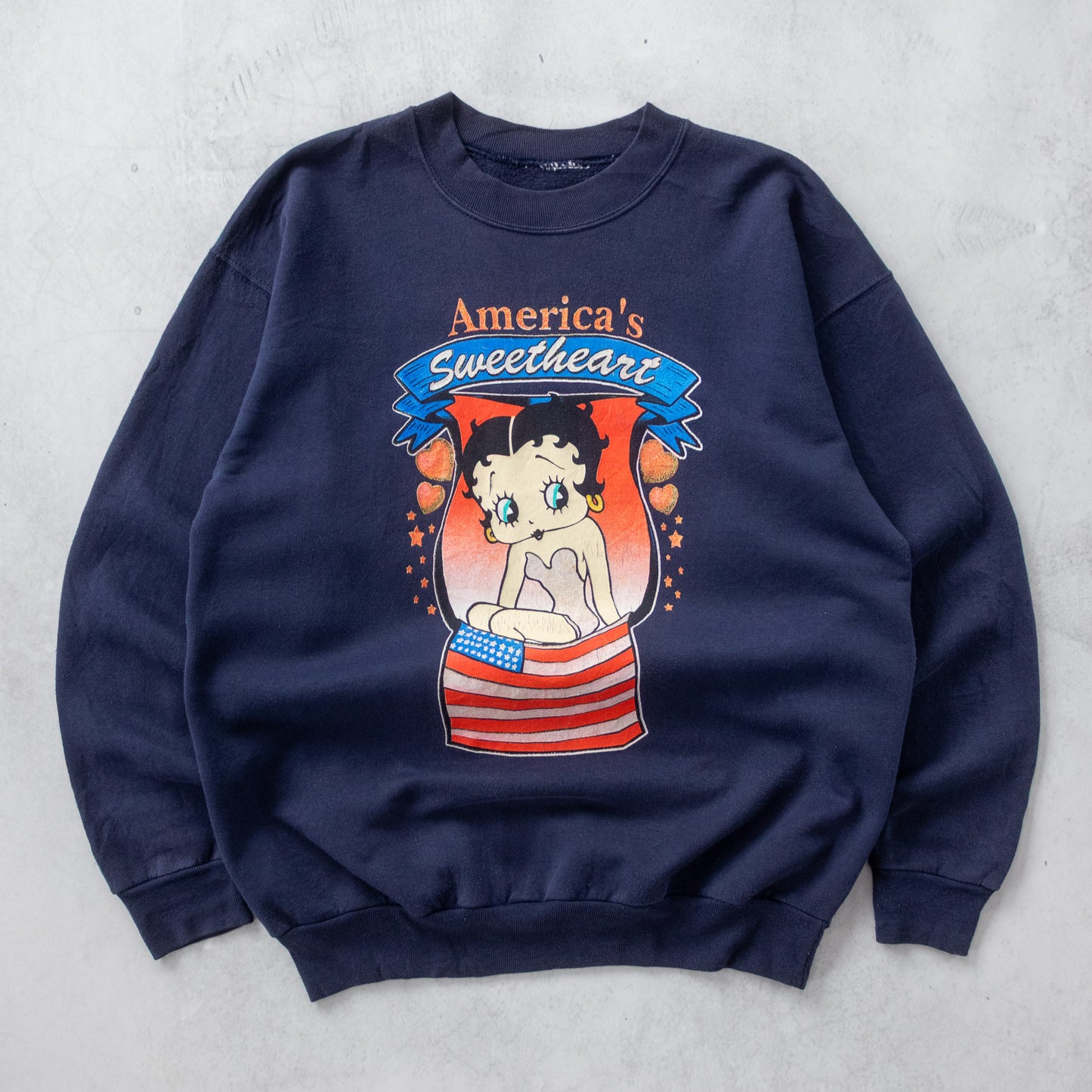 Vintage 90s Betty Boop 'America's Sweetheart' Sweatshirt - M