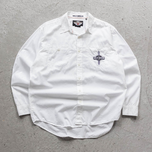 Harley Davidson Embroidered Button Up Shirt - 2000s (L)