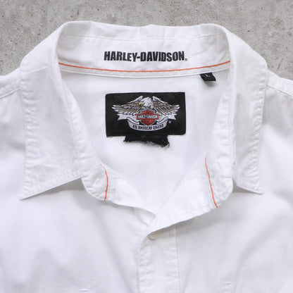 Harley Davidson Embroidered Button Up Shirt - 2000s (L)