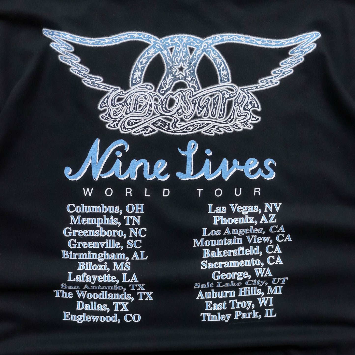 Aerosmith Nine Lives World Tour Tee - 1997 (XL)