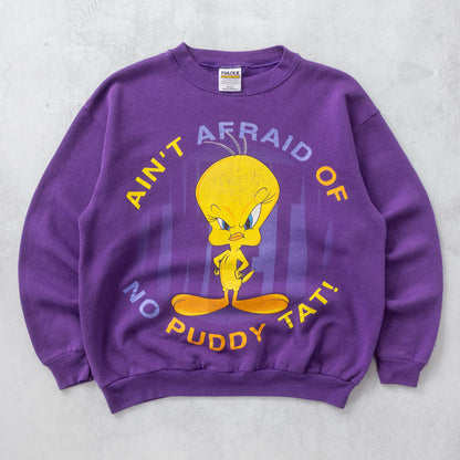Vintage 90s Tweety Bird Looney Tunes Sweatshirt - M