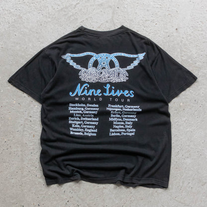 Aerosmith Nine Lives European Tour Tee - 1997 (L)