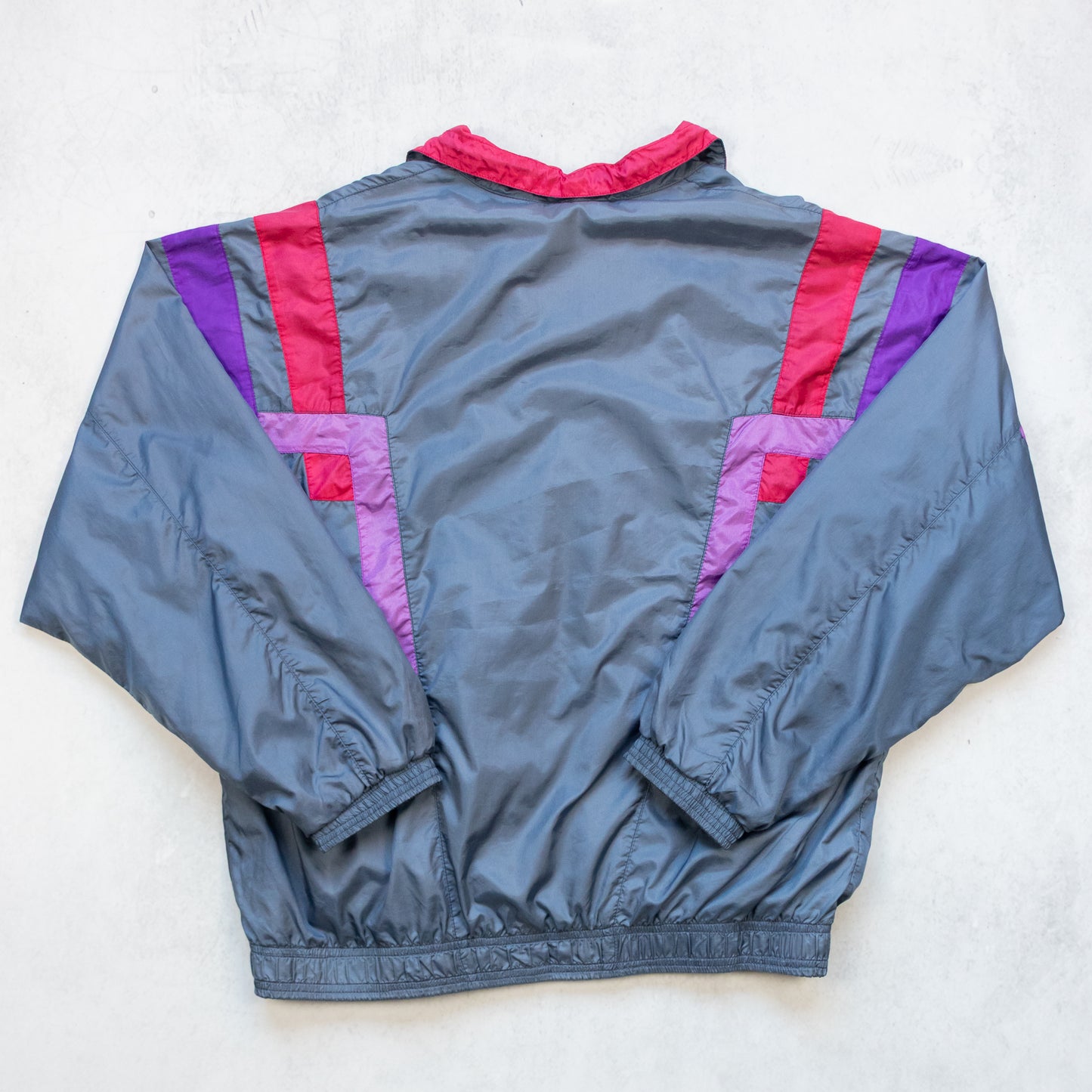 Vintage 80s Nike Colour Block Nylon Track Jacket - M