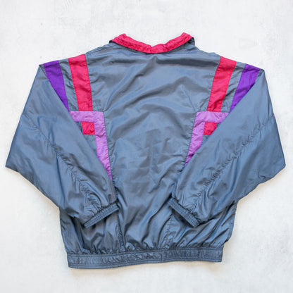 Vintage 80s Nike Colour Block Nylon Track Jacket - M