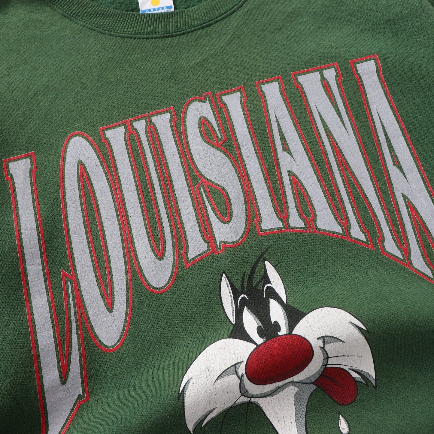 Vintage 90s Louisiana x Looney Tunes Sweatshirt - XL