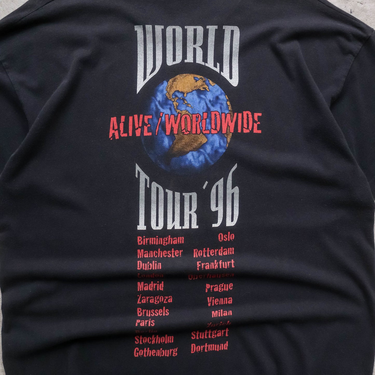 KISS Alive Worldwide Reunion European Tour Tee - 1996 (XL)