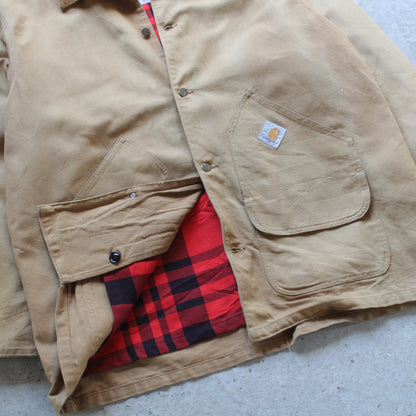 Vintage 90s Carhartt Blanket Lined Michigan Jacket - XXL