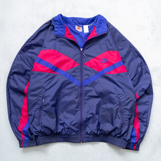 Vintage 90s Nike Colour Block Nylon Track Jacket - XL