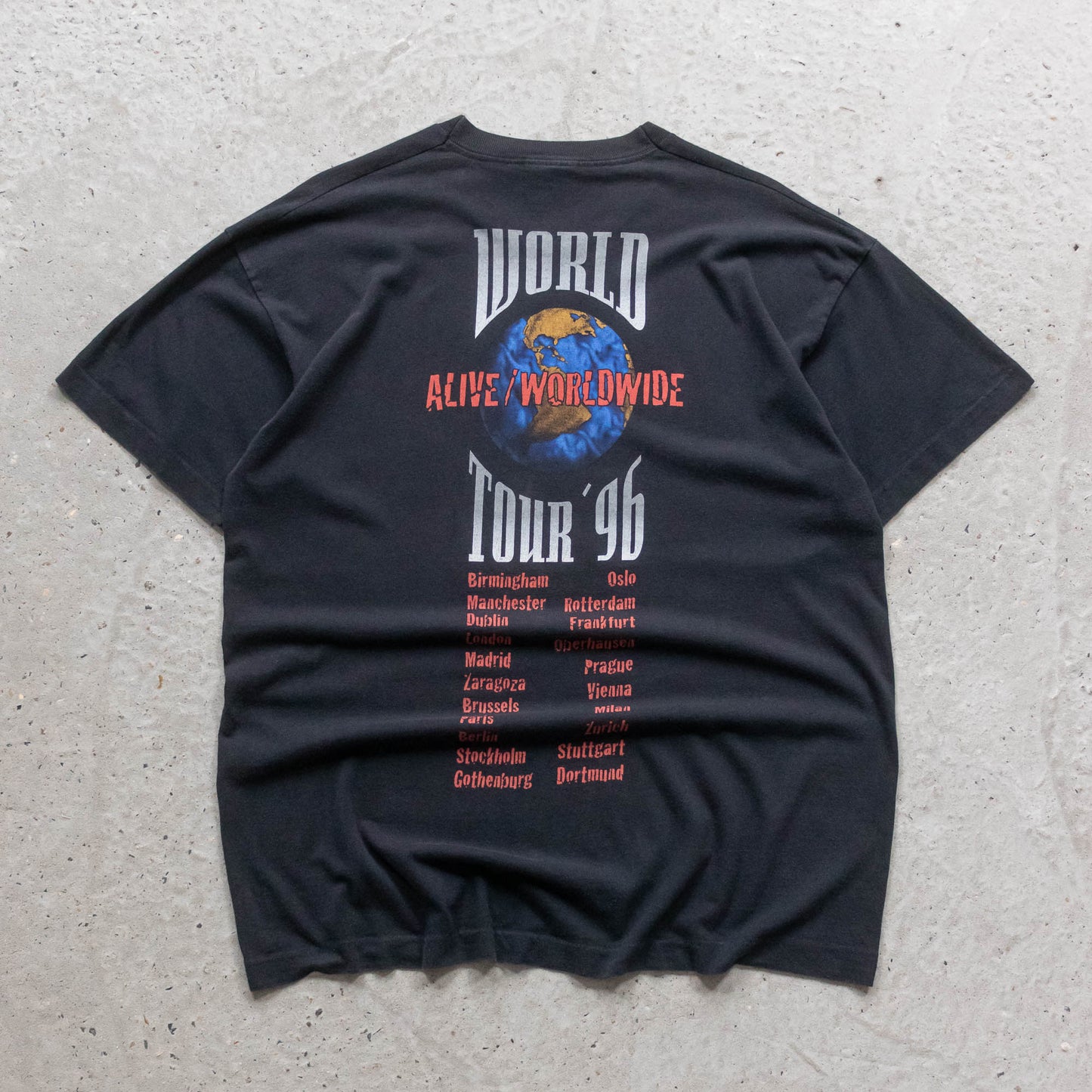 KISS Alive Worldwide Reunion European Tour Tee - 1996 (XL)