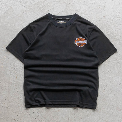 Harley Davidson Embroidered Eagle Tee - 2000s (M)