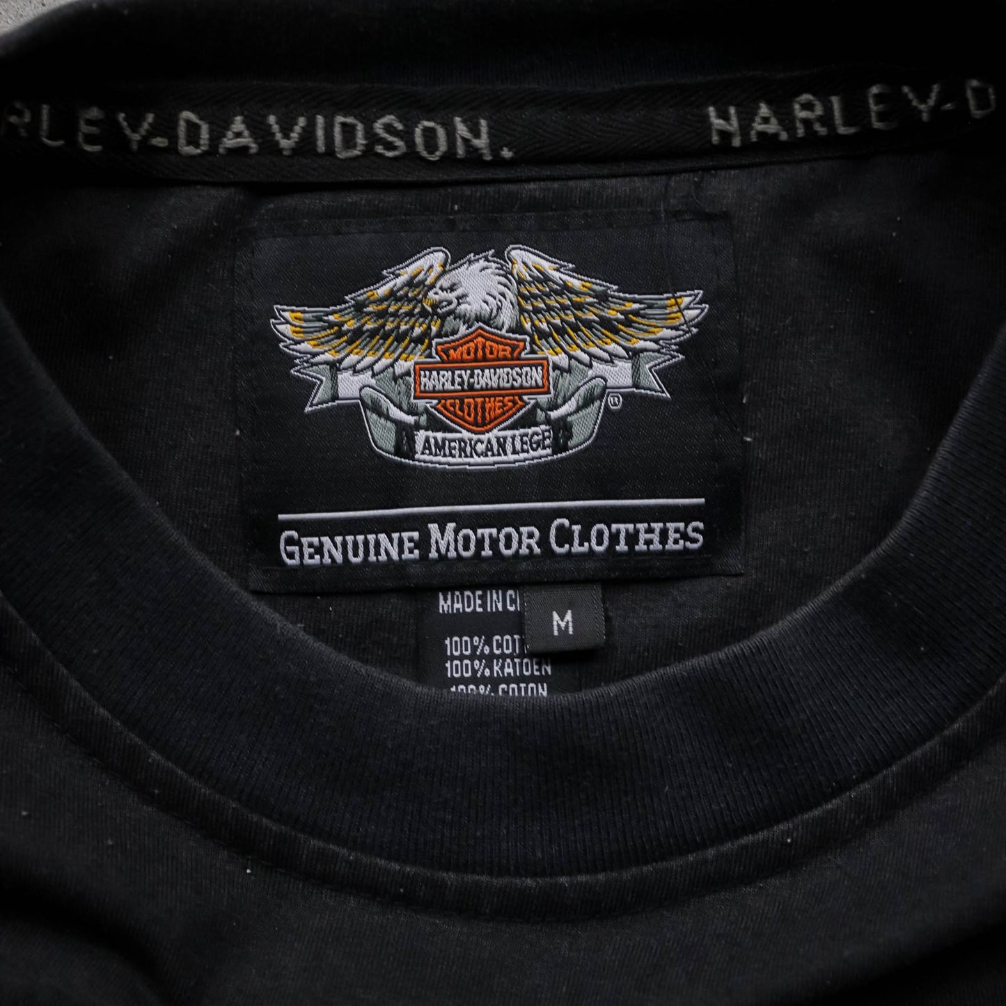 Harley Davidson Embroidered Eagle Tee - 2000s (M)