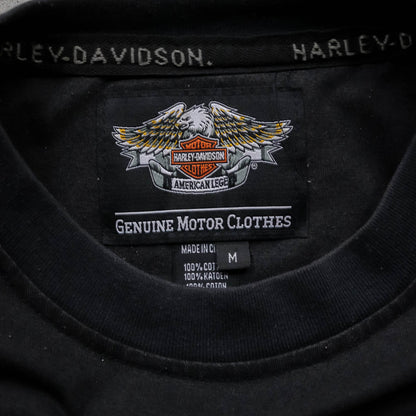 Harley Davidson Embroidered Eagle Tee - 2000s (M)