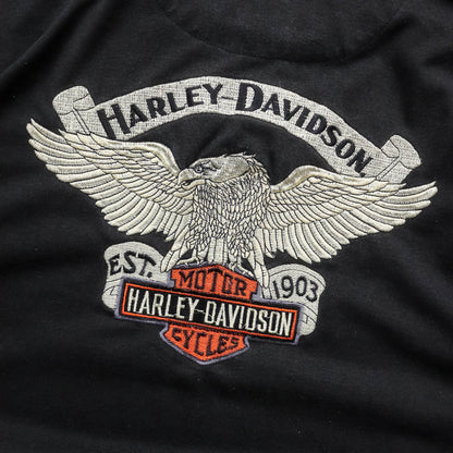 Harley Davidson Embroidered Eagle Tee - 2000s (M)