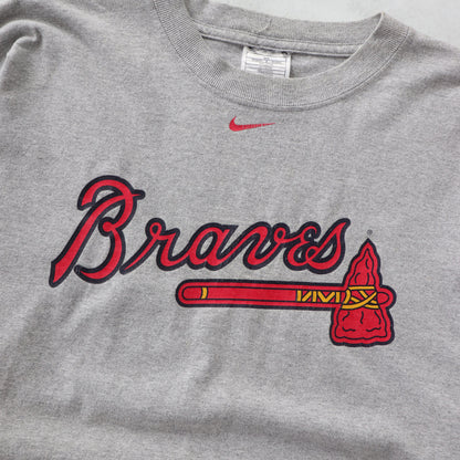 Vintage Nike Atlanta Braves Long Sleeve MLB Tee - L